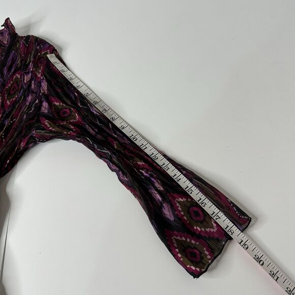 Notations 2 Piece Sheer Ruffle Tie Front Top Sz M Y2K Indie Festival Artsy Vtg - Picture 13 of 16